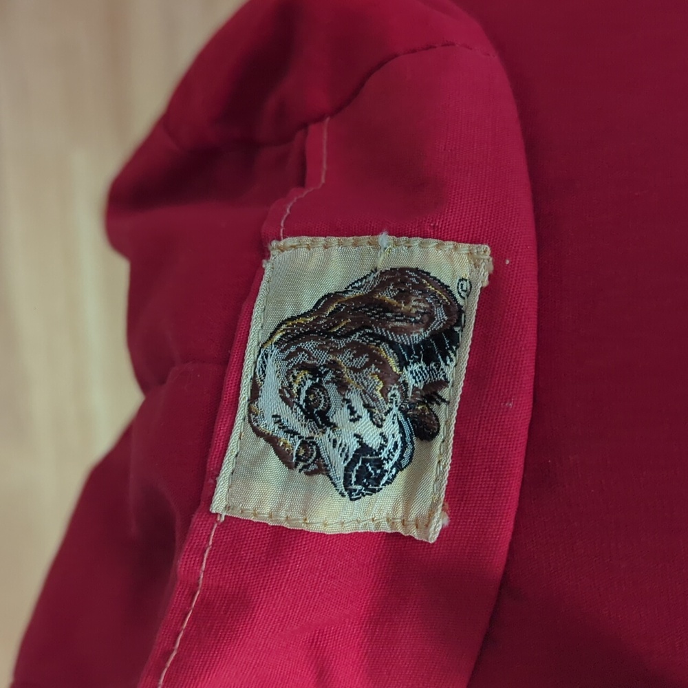 Ideal Vintage Hunting Mastard Animal Pattern Lined Hat - Picture 4 of 4